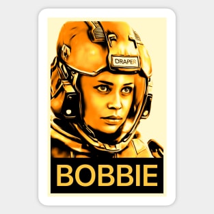 Gold Bobbie Poster for Screaming Firehawks Sticker